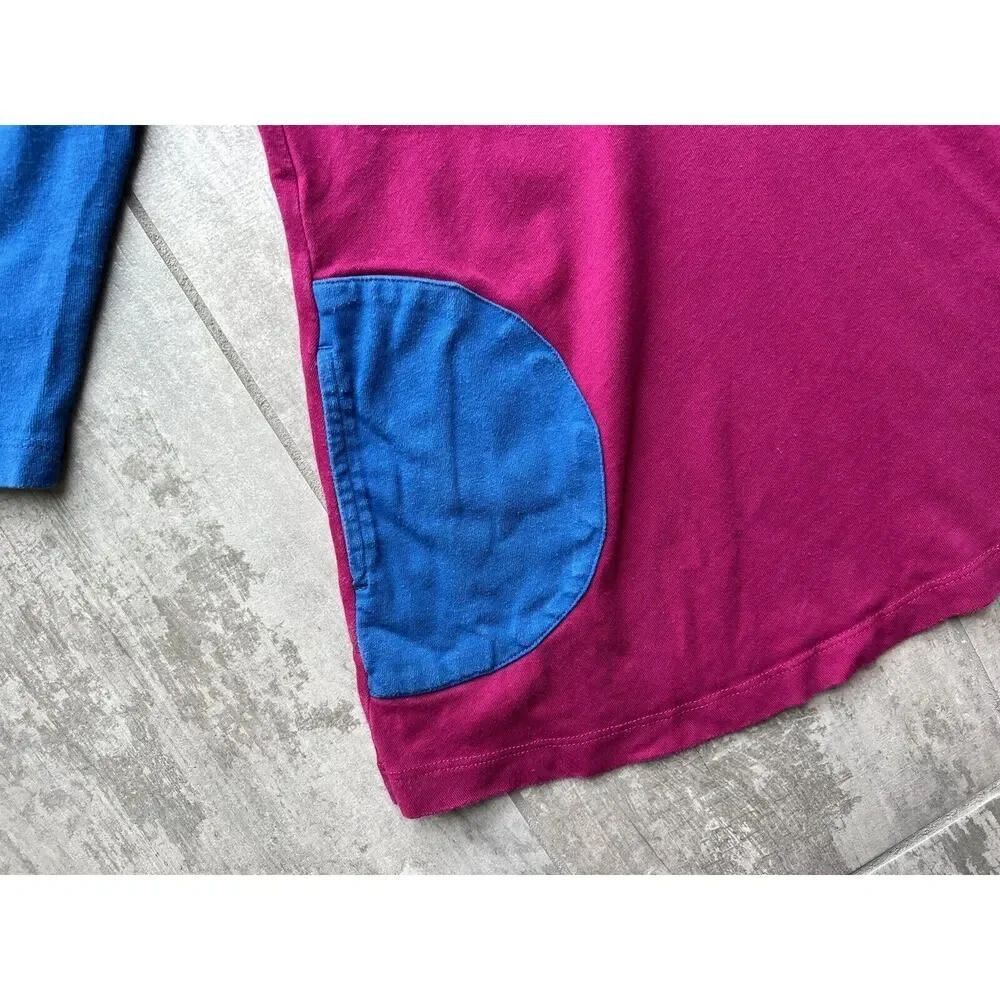 HANNA ANDERSSON Girls Long Sleeve Pink Blue 100% Cotton Dress Casual Everyday 4
